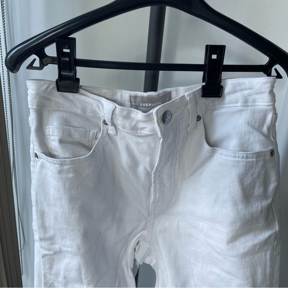 NWOT Everlane White Curvy Authentic Stretch High-Rise Skinny Jeans - Picture 7 of 12